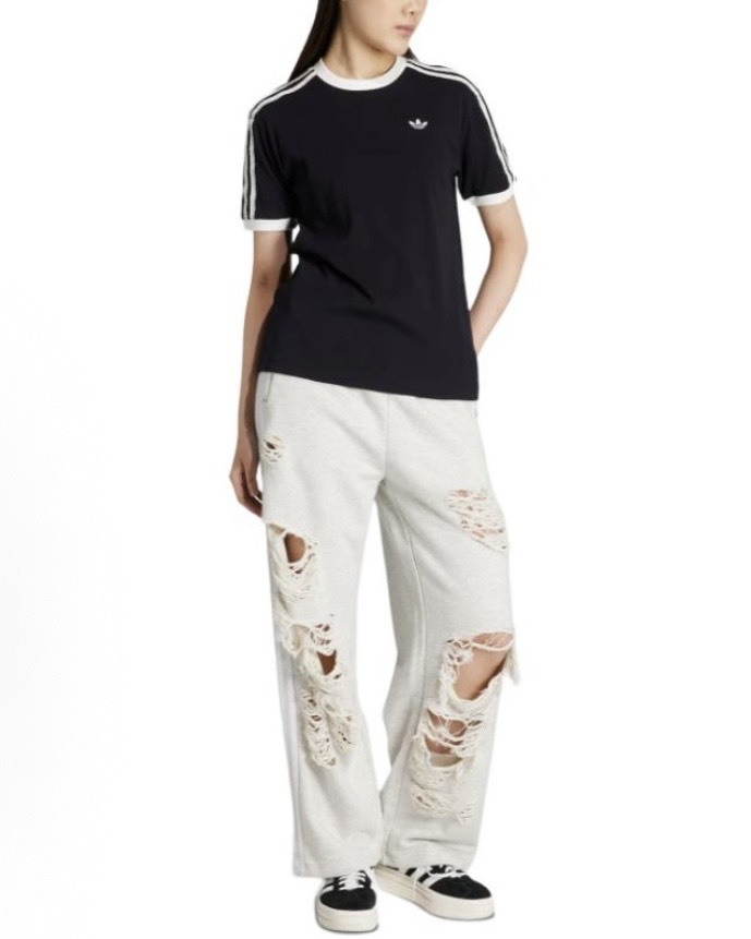 ADIDAS ORIGINALS 破褲 做舊感 運動長褲 三葉草 兩色