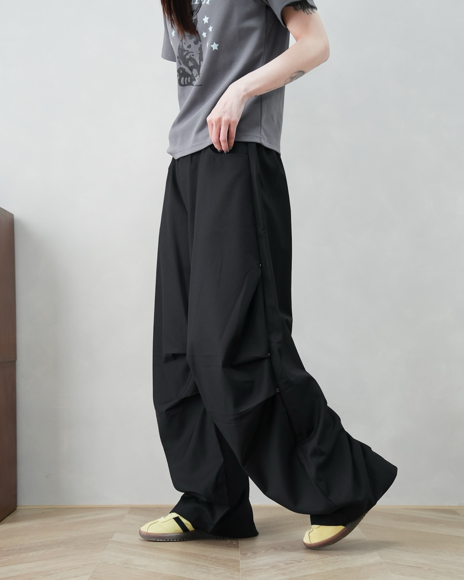【車庫服飾】MUILLY 西裝傘兵褲