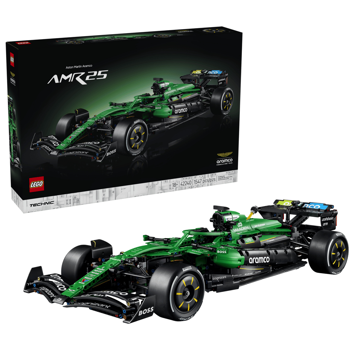 LEGO 42240 Aston Martin Aramco AMR25 F1® 賽車