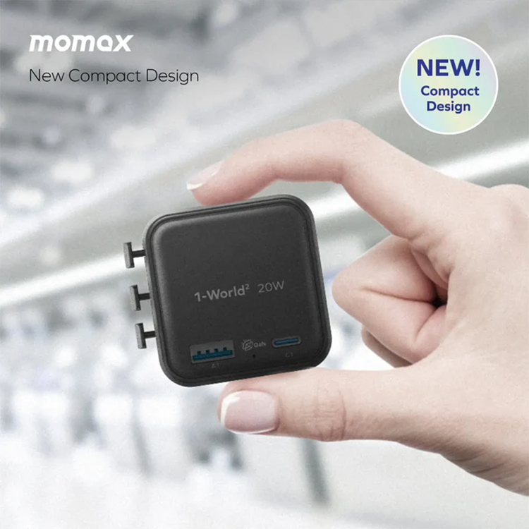 Momax UA29UK 1-World² 20W 2 接口 USB 旅行充電器