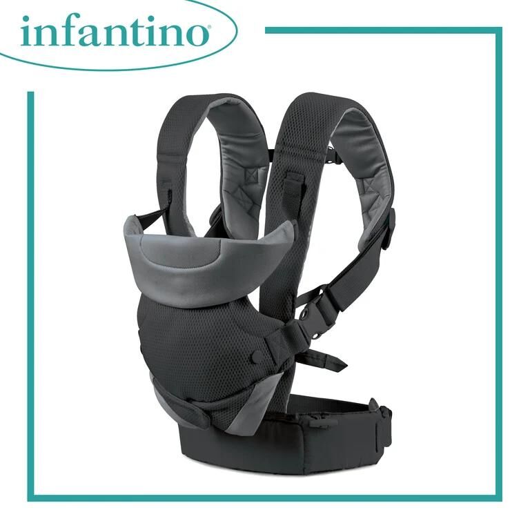 INFANTINO Flip 四合一透氣輕盈揹帶  深灰色