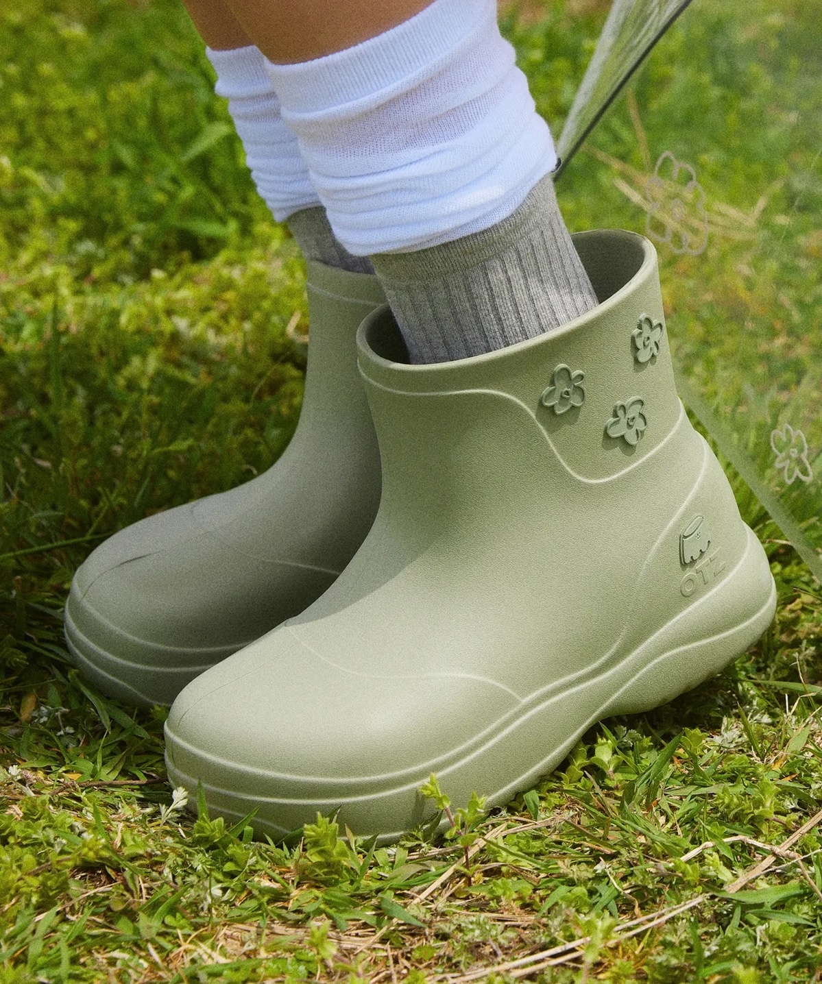 OTZ x UMU聯乘｜PUDDING BIDDLE PLATFORM RAINBOOTS (3 Colours)