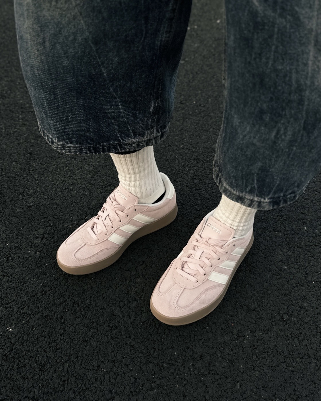 ADIDAS ORIGINALS BARREDA 櫻花粉 德訓鞋 休閒 女鞋