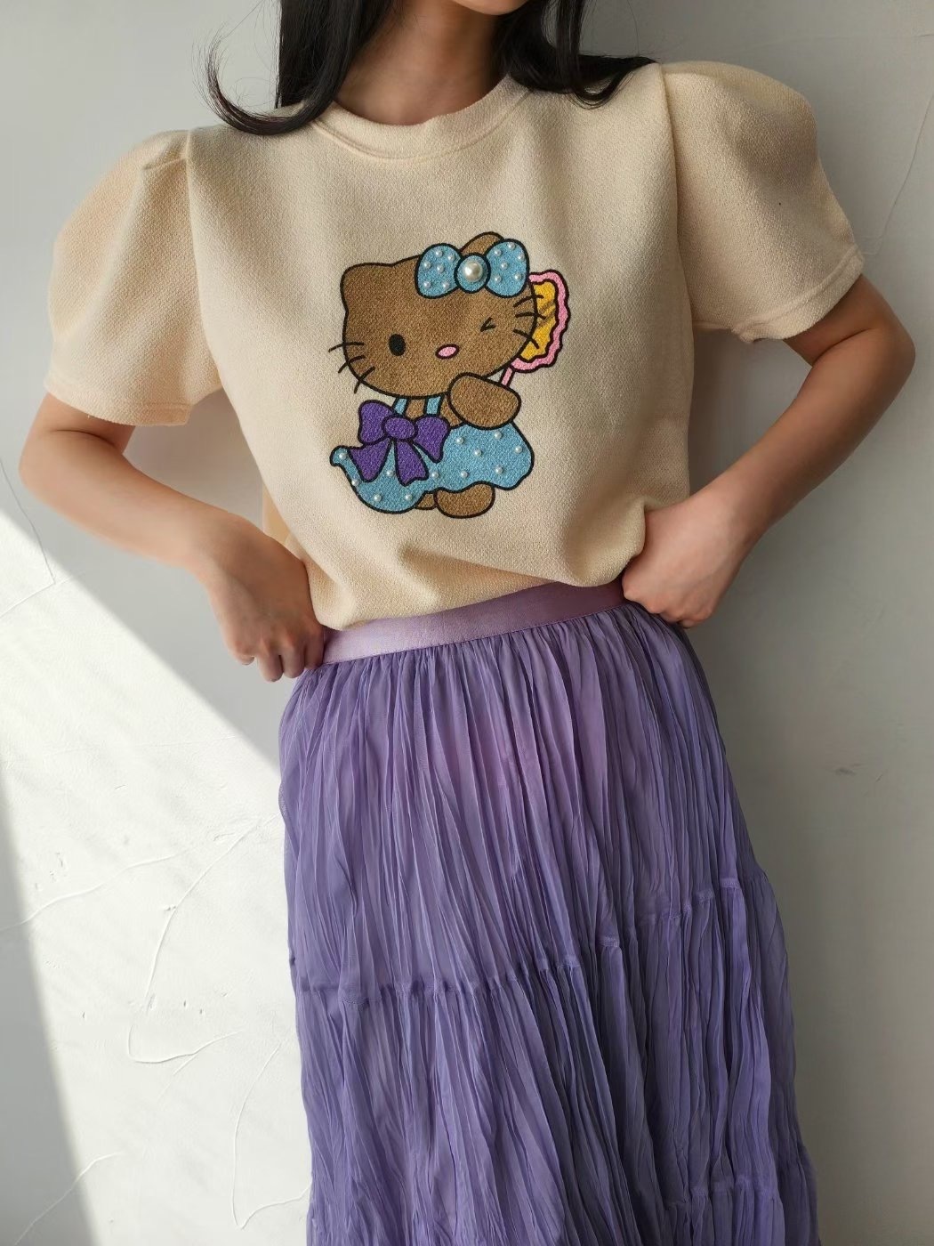 洋裝KITTY公主袖T