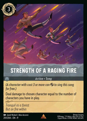 201/204·EN·9 Strength of a Raging Fire (Rare)