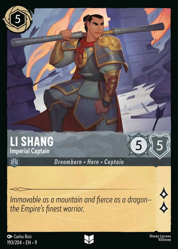 193/204·EN·9 Li Shang - Imperial Captain (Uncommon)