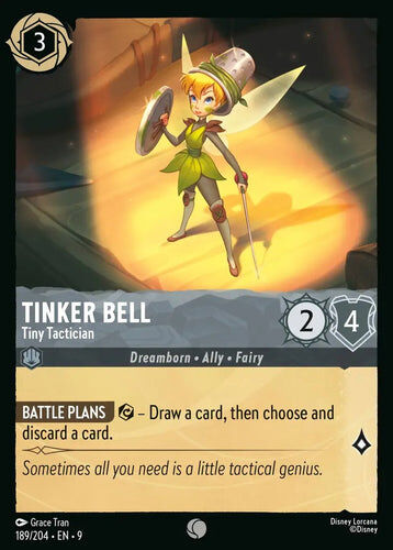 189/204·EN·9 Tinker Bell - Tiny Tactician (Common)