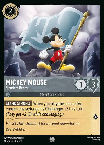 185/204·EN·9 Mickey Mouse - Standard Bearer (Common)