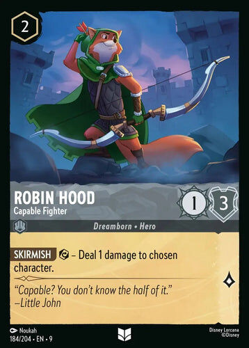 184/204·EN·9 Robin Hood - Capable Fighter (Uncommon)