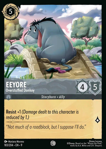 183/204·EN·9 Eeyore - Overstuffed Donkey (Common)