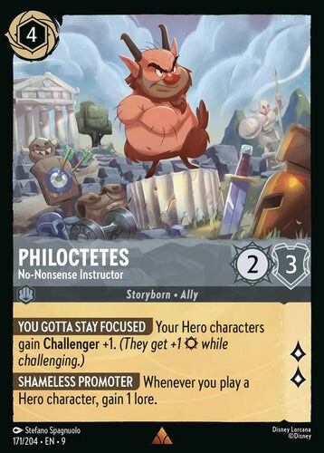 171/204·EN·9 Philoctetes - No-Nonsense Instructor (Rare)