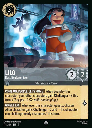 174/204·EN·9 Lilo - Best Explorer Ever (Super Rare)
