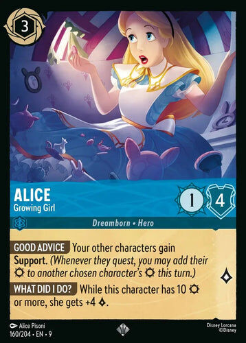 160/204·EN·9 Alice - Growing Girl (Super Rare)