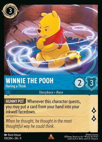 159/204·EN·9 Winnie the Pooh - Having a Think (Rare)