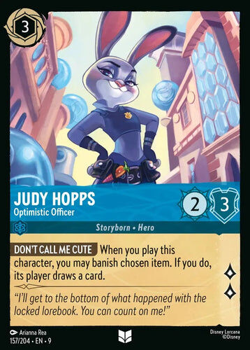 157/204·EN·9 Judy Hopps - Optimistic Officer (Uncommon)