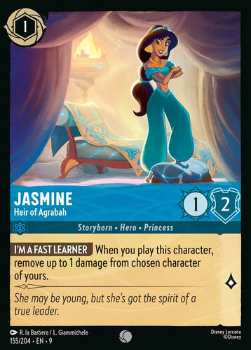 155/204·EN·9 Jasmine - Heir of Agrabah (Common)