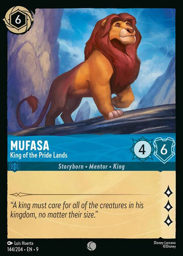 144/204·EN·9 Mufasa - King of the Pride Lands (Common)