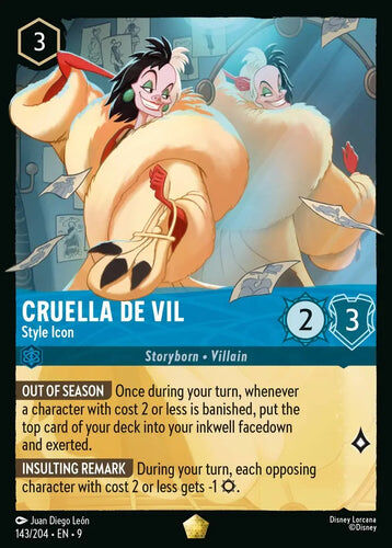 143/204·EN·9 Cruella De Vil - Style Icon (Legendary)