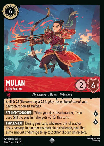 126/204·EN·9 Mulan - Elite Archer (Super Rare)