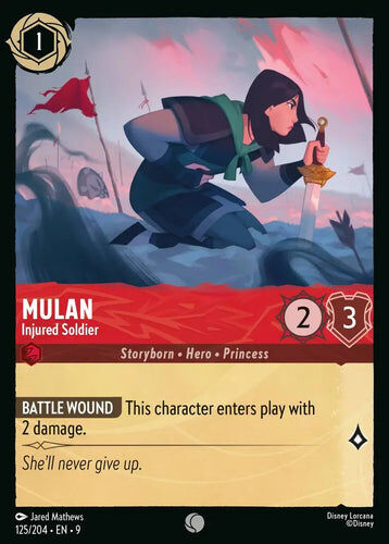 125/204·EN·9 Mulan - Injured Soldier (Common)