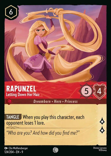 124/204·EN·9 Rapunzel - Letting Down Her Hair (Common)
