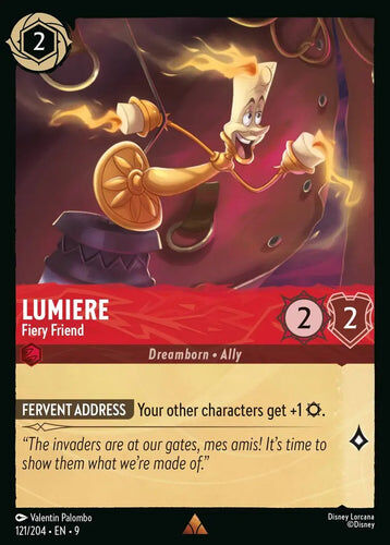 121/204·EN·9 Lumiere - Fiery Friend (Rare)