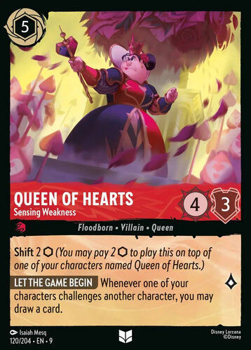 120/204·EN·9 Queen of Hearts - Sensing Weakness (Uncommon)
