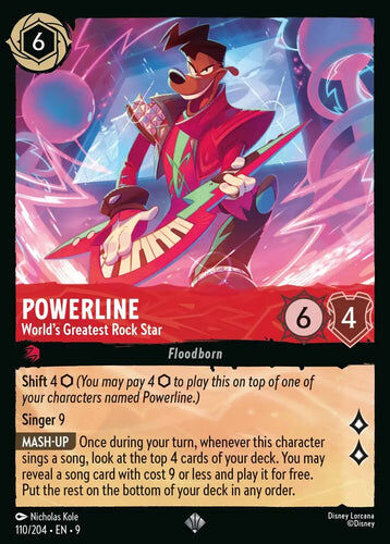 110/204·EN·9 Powerline - World's Greatest Rock Star (Super Rare)
