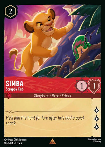 105/204·EN·9 Simba - Scrappy Cub (Rare)