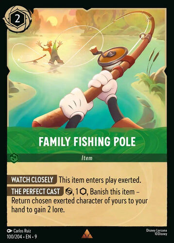 100/204·EN·9 Family Fishing Pole (Rare)