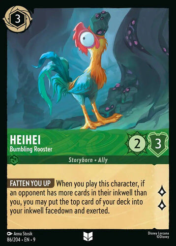 86/204·EN·9 Heihei - Bumbling Rooster (Uncommon)
