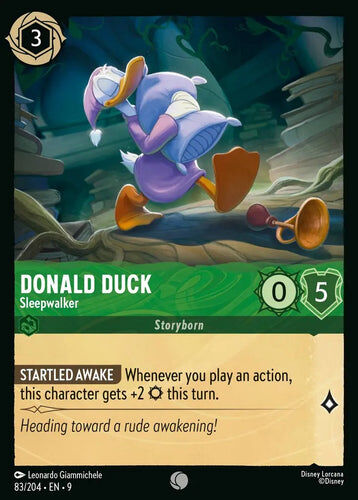 83/204·EN·9 Donald Duck - Sleepwalker (Common)
