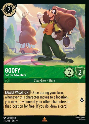 74/204·EN·9 Goofy - Set for Adventure (Rare)
