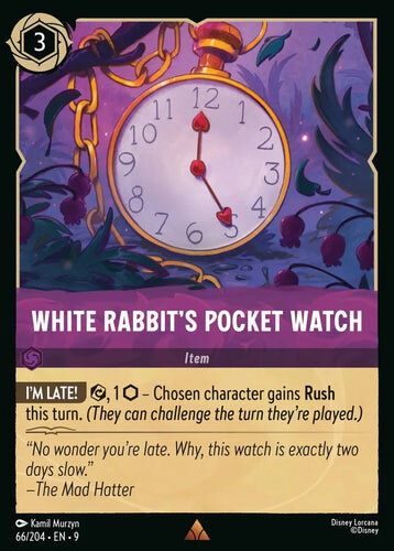 66/204·EN·9 White Rabbit's Pocket Watch (Rare)