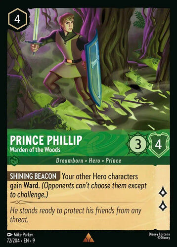 72/204·EN·9 Prince Phillip - Warden of the Woods (Rare)