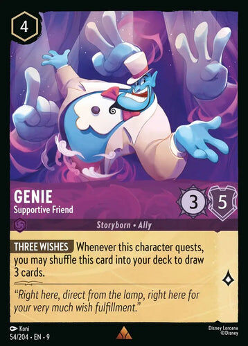 54/204·EN·9 Genie - Supportive Friend (Rare)