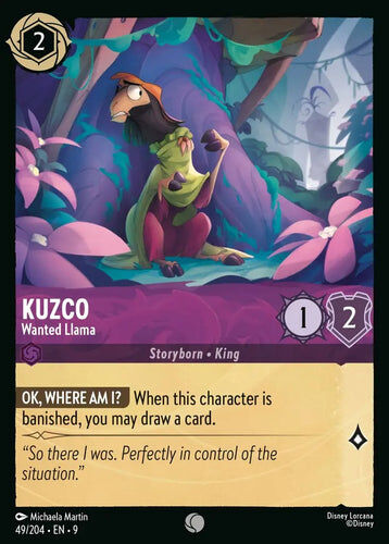 49/204·EN·9 Kuzco - Wanted Llama (Common)