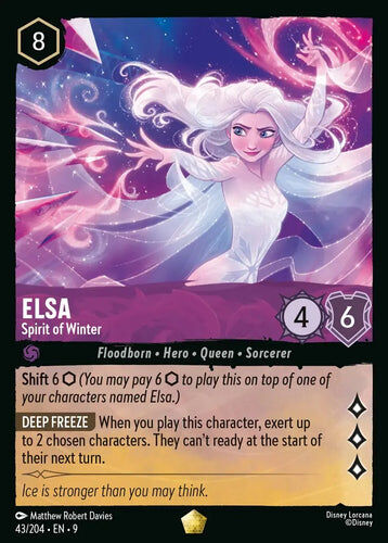 43/204·EN·9 Elsa - Spirit of Winter (Legendary)