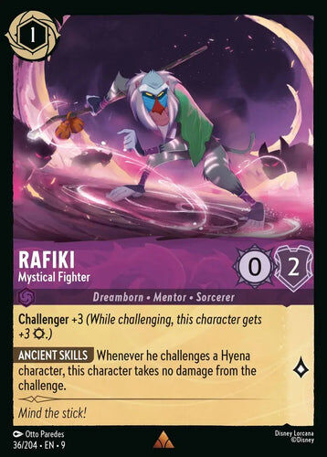 36/204·EN·9 Rafiki - Mystical Fighter (Rare)