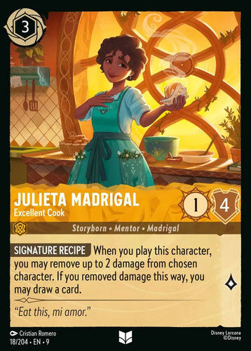 18/204·EN·9 Julieta Madrigal - Excellent Cook (Uncommon)