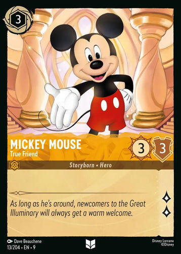 13/204·EN·9 Mickey Mouse - True Friend (Uncommon)
