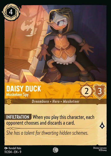 11/204·EN·9 Daisy Duck - Musketeer Spy (Common)