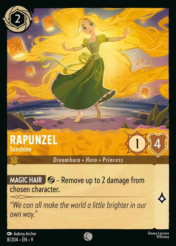 8/204·EN·9 Rapunzel - Sunshine (Common)