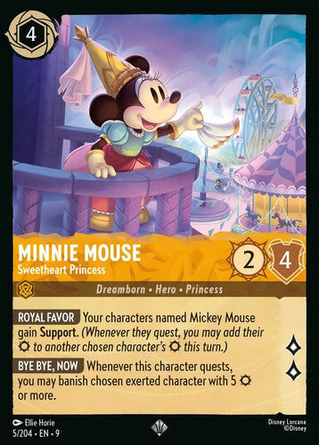 5/204·EN·9 Minnie Mouse - Sweetheart Princess (Super Rare)