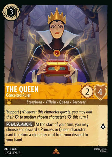 1/204·EN·9 The Queen - Conceited Ruler (Rare)