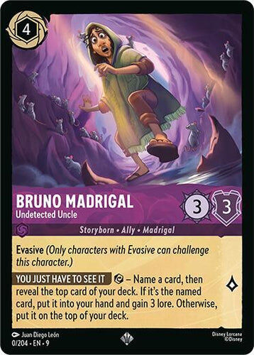 0/204·EN·9 Bruno Madrigal - Undetected Uncle (Super Rare)