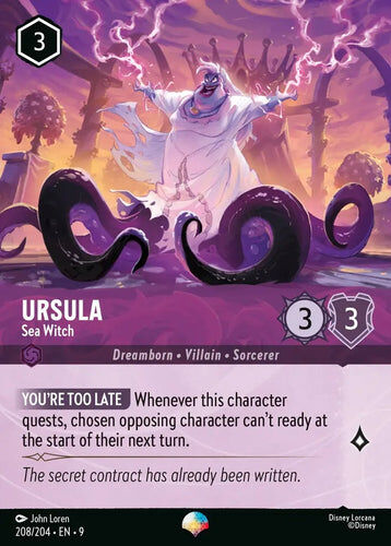 208/204·EN·9 Ursula - Sea Witch (Epic)