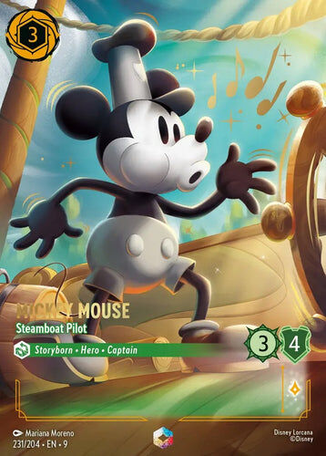 231/204·EN·9 Mickey Mouse - Steamboat Pilot (Enchanted)