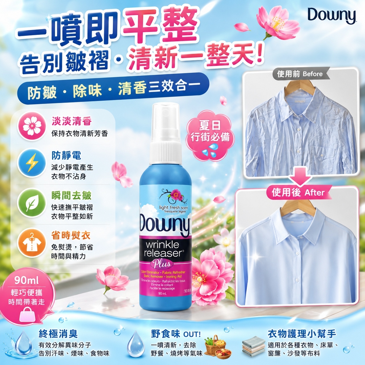 【現貨】Downy Releaser A031898 防皺噴霧 90ml