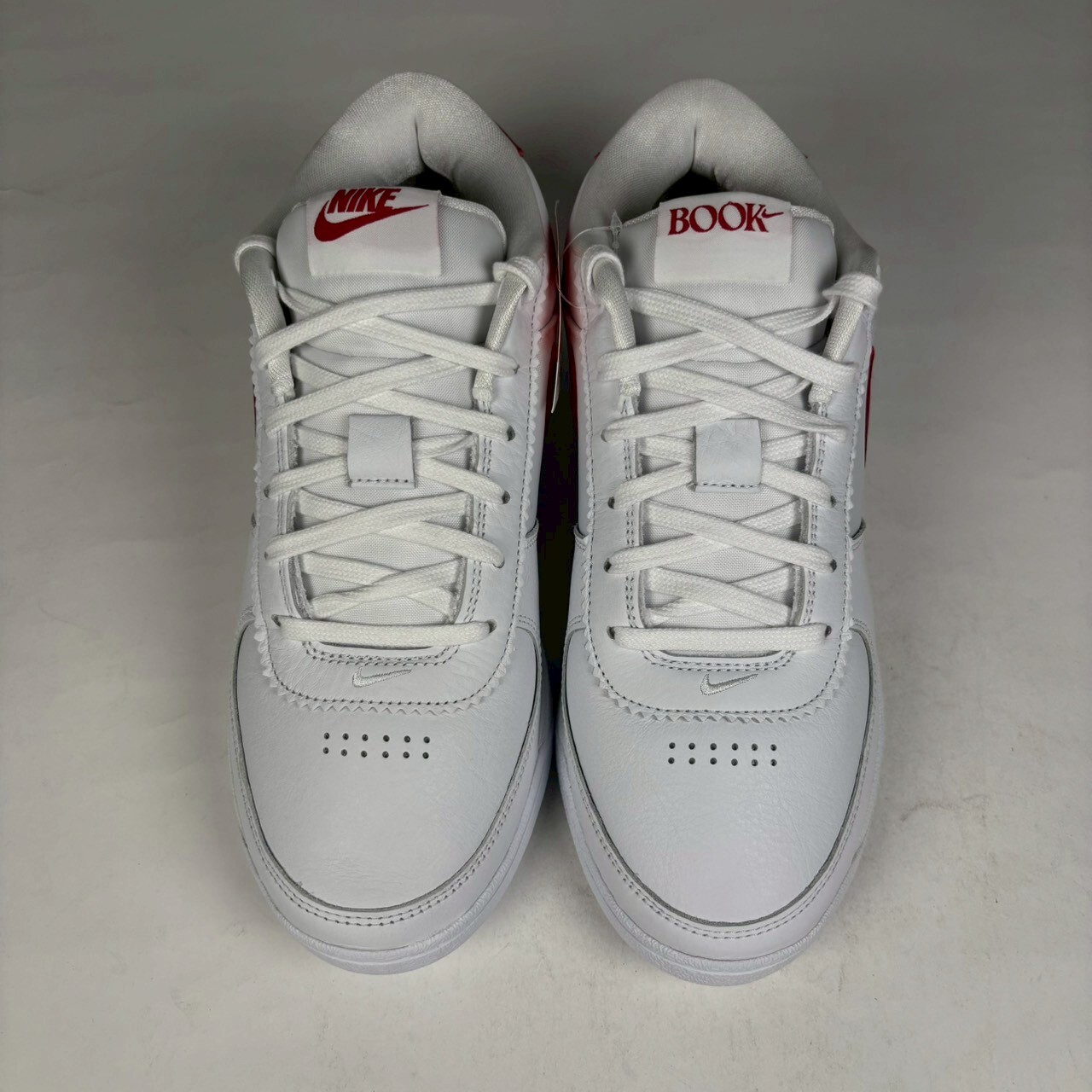 微瑕疵-左腳外側發黃 FJ4250-105/10 Nike Book 1 Basketball Shoes Men Low-Top White Red